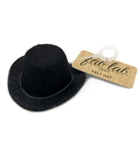 Fab Lab 2" Black Felt Top Hat