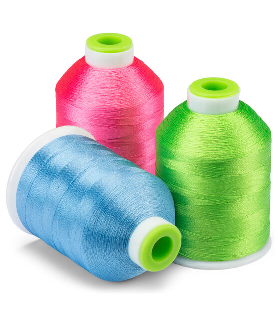 Threadart Variegated Polyester Embroidery, 1000M Spools, 25 Colors Available