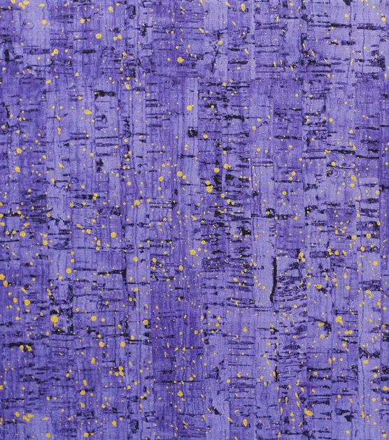 Purple Cork Print Quilt Metallic Cotton Fabric by Keepsake Calico