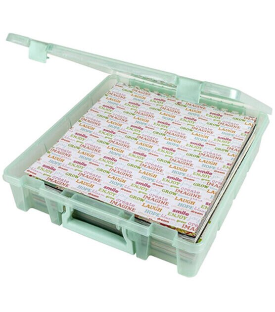 ArtBin 15" Super Satchel Mint 1 Compartment Box With Handle & Latches, , hi-res, image 5