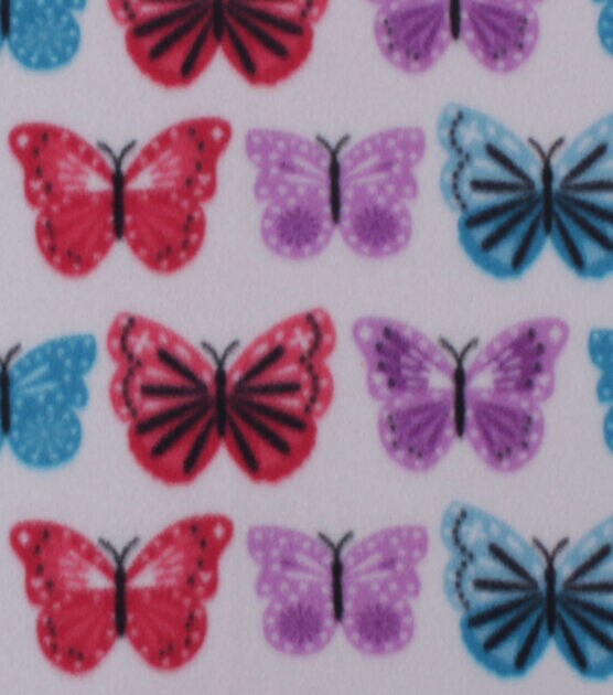 Cutout Butterflies Blizzard Fleece Fabric