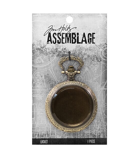 Tim Holtz Assemblage 2" Pocket Watch Locket