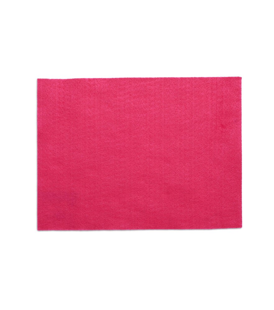 Kunin Foss Rainbow Classic Felt 9''x12'', Shock Pink, swatch