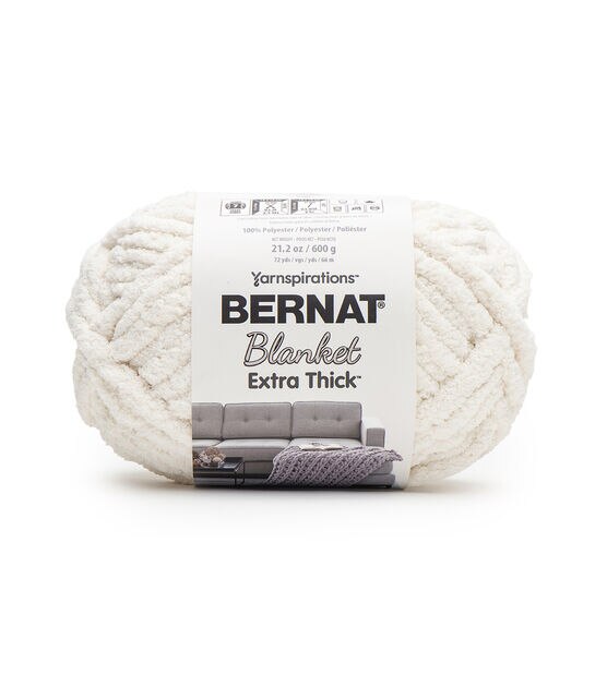 Bernat Blanket Multipack of 4 Vintage White BigBall Yarn - QVC.com  Thick yarn  blanket, Chunky knit blanket diy, Super chunky crochet blanket pattern