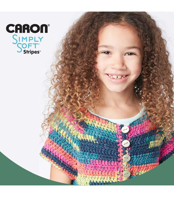 Caron Simply Soft Stripes 235yds Worsted Acrylic Yarn, , hi-res, image 7