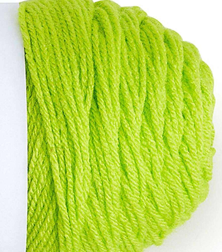 Value 380yd Worsted Acrylic Yarn by Big Twist, Slime, swatch, image 34