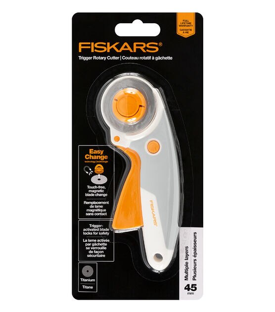 Fiskars Rotary Cutter 45mm Comfort Grip Rotary Cutter - 078484097939