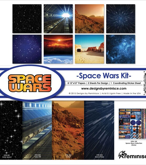 Reminisce Space Wars 12''x12'' Collection Kit