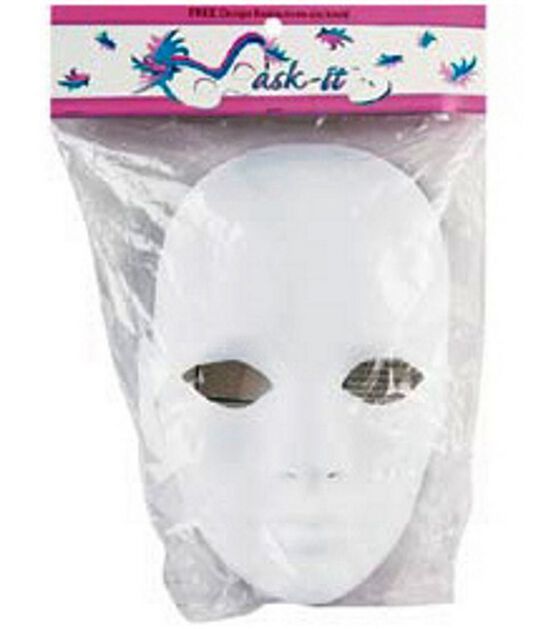 Mask It Full Male Face Form 8.5" White