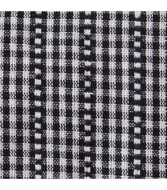 Design Imports Farmhouse Gingham Tablecloth 52x52 Black, , hi-res, image 2