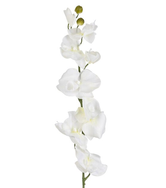 36" White Phalaenopsis Stem by Bloom Room, , hi-res, image 2