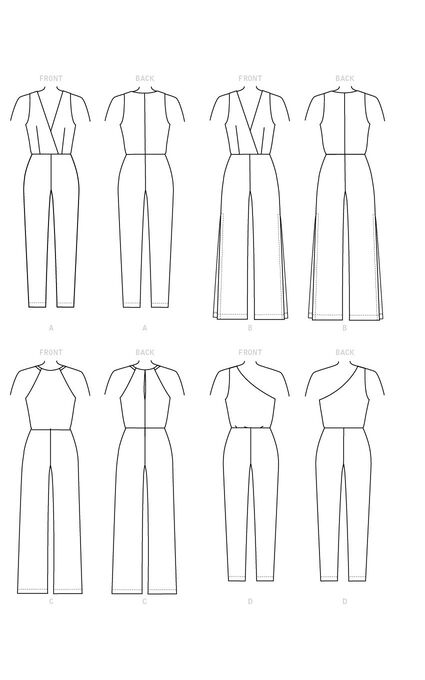 McCall's M7910 Size 6 to 22 Misses Jumpsuits Sewing Pattern, , hi-res, image 9