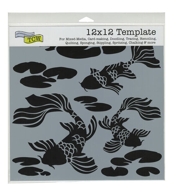Crafter's Workshop Template 12"X12" Koi Pond