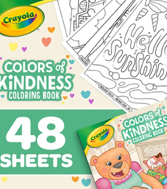 Crayola 48pg Colors Of Kindness Coloring Book, , hi-res, image 5