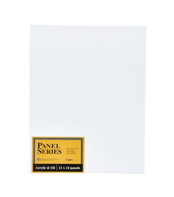 Blank Canvas - Frames Panel Board Pack of 12 - 11 x 14, White