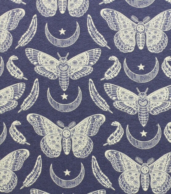 Moths Super Snuggle Flannel Fabric