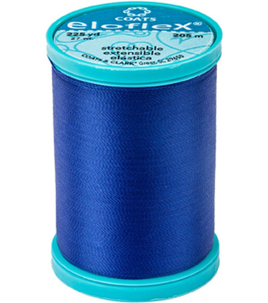 Coats Eloflex Stretch Thread 225yd Box, Yale Blue, swatch