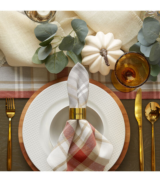 Design Imports Always Grateful Stamped Napkin Rings Set Of 4 Joann