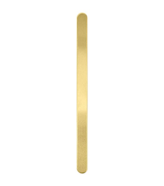 ImpressArt 6''x0.38'' 0.56 oz Brass Bracelet Premium Stamping Blanks, , hi-res, image 2