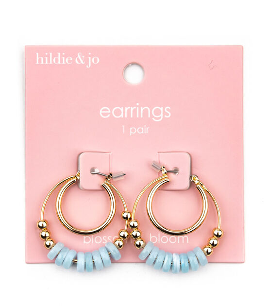 1" Spring Double Layer Donut Hoop Earrings by hildie & jo