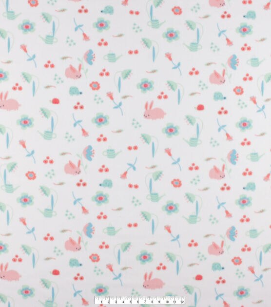 Pink Bunny Blizzard Fleece Fabric, , hi-res, image 3