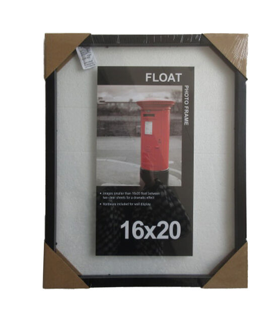 Black Wood Floating Frame 16 x 20