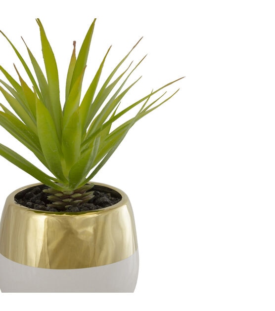 Northlight 7" Potted Green Artificial Sword Grass Plant, , hi-res, image 4