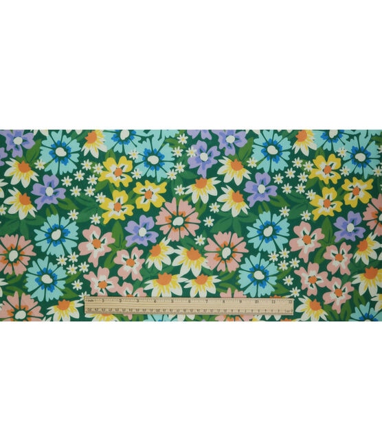 Multi Packed Floral Soft & Minky Fleece Fabric, , hi-res, image 4