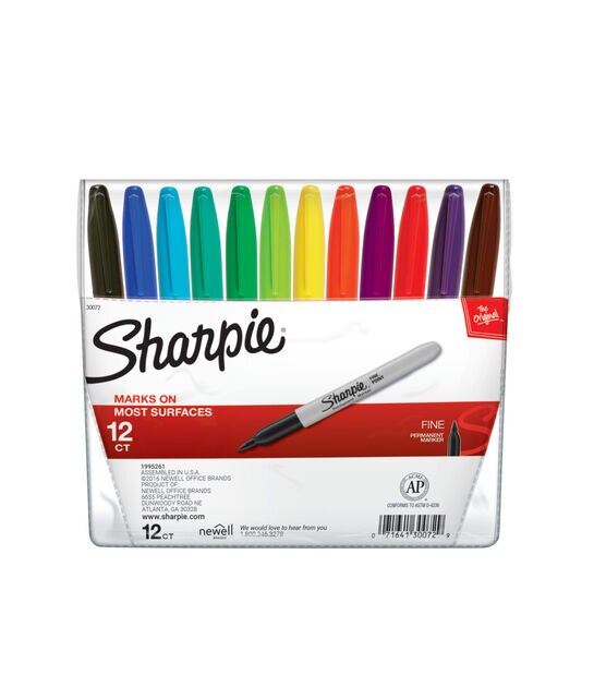 Sharpie Marker Fine 12pc Set w/Pouch