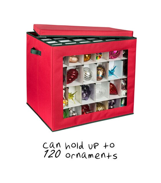 Honey Can Do 120 Cube Ornament Storage Container, , hi-res, image 8