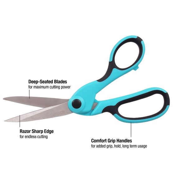 SINGER ProSeries Heavy-Duty Bent Sewing Scissors 8-1/2", , hi-res, image 8