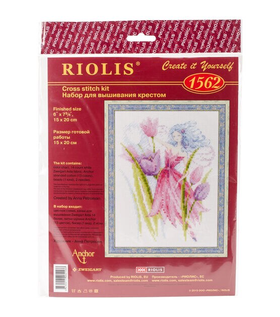 RIOLIS 6" x 8" Spring Breeze Fairy Counted Cross Stitch Kit
