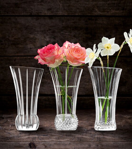 OASIS 5.5" Spring Table Crystal Vase Set 3pc, , hi-res, image 2