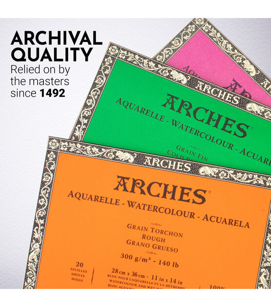 Arches 8" x 10" Watercolor Paper, 20 Sheets, , hi-res, image 6