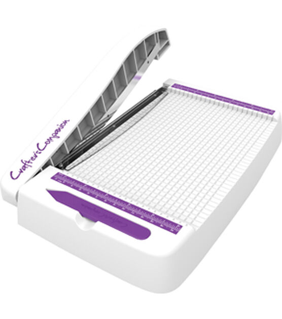 Crafter's Companion Professional Guillotine Small, White With Purple, , hi-res, image 2