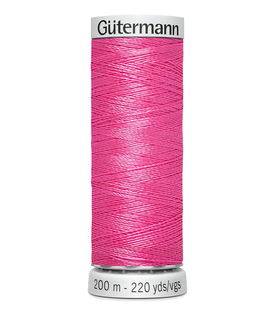 Gutermann 200M Dekor Thread, 4805 Medium Pink, swatch