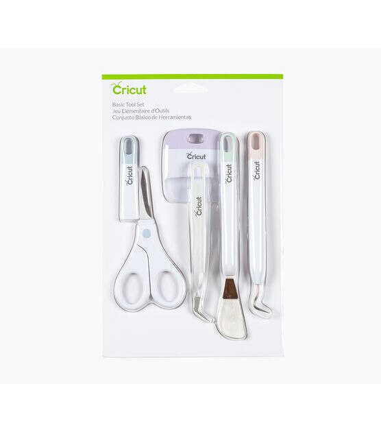 Cricut Basic Tool Set 5 Pieces Weeder, Spatula, Scraper, Tweezers