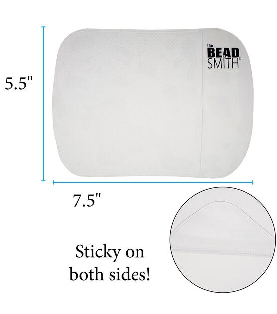 The Beadsmith Clear Sticky Bead Mat 7.5x5.5in, , hi-res, image 4