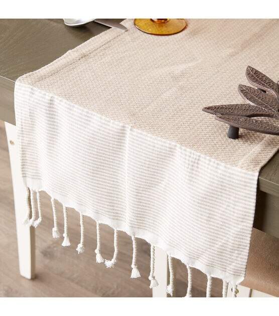 Design Imports 15"x72" Table Runner Stone, , hi-res, image 8