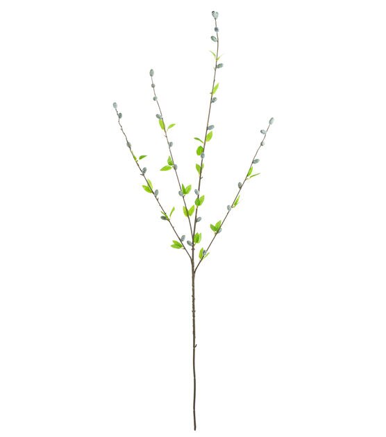 Pussy Willow Branch, Artificial Flowers