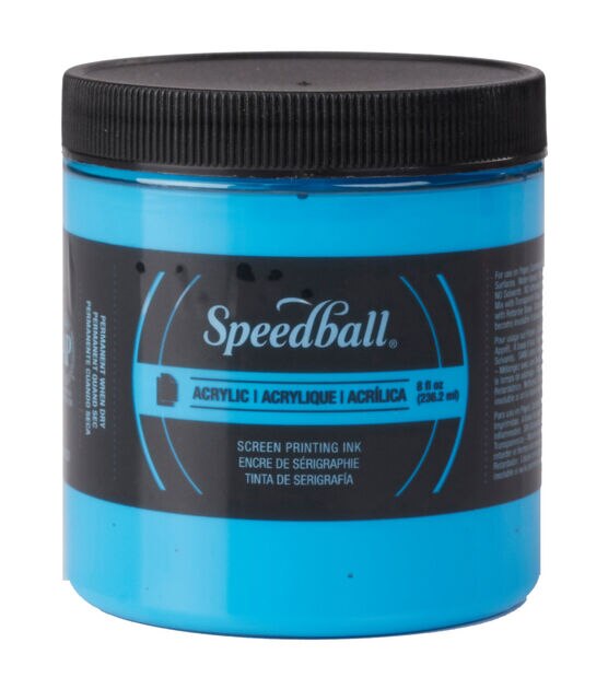 Speedball 4629 00 Acrylic Screen Printing Ink 8oz Silver for sale