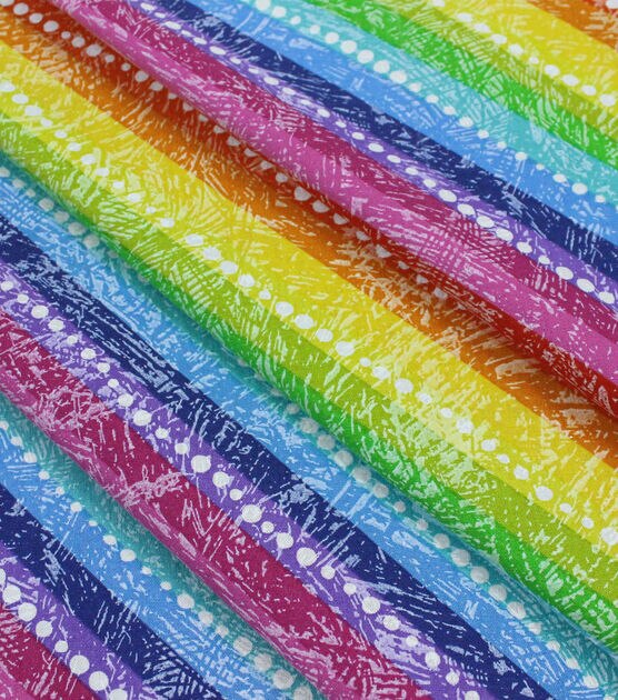 Bright Bias Stripes & Dots Quilt Cotton Fabric by Keepsake Calico, , hi-res, image 2