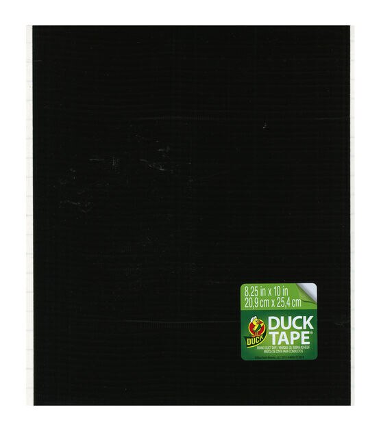 Duck Tape Single Sheets 8.25"X10" Black