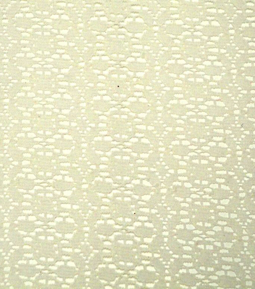Lace Fabric by Glitterbug, Eggnog Daisy Dot, swatch