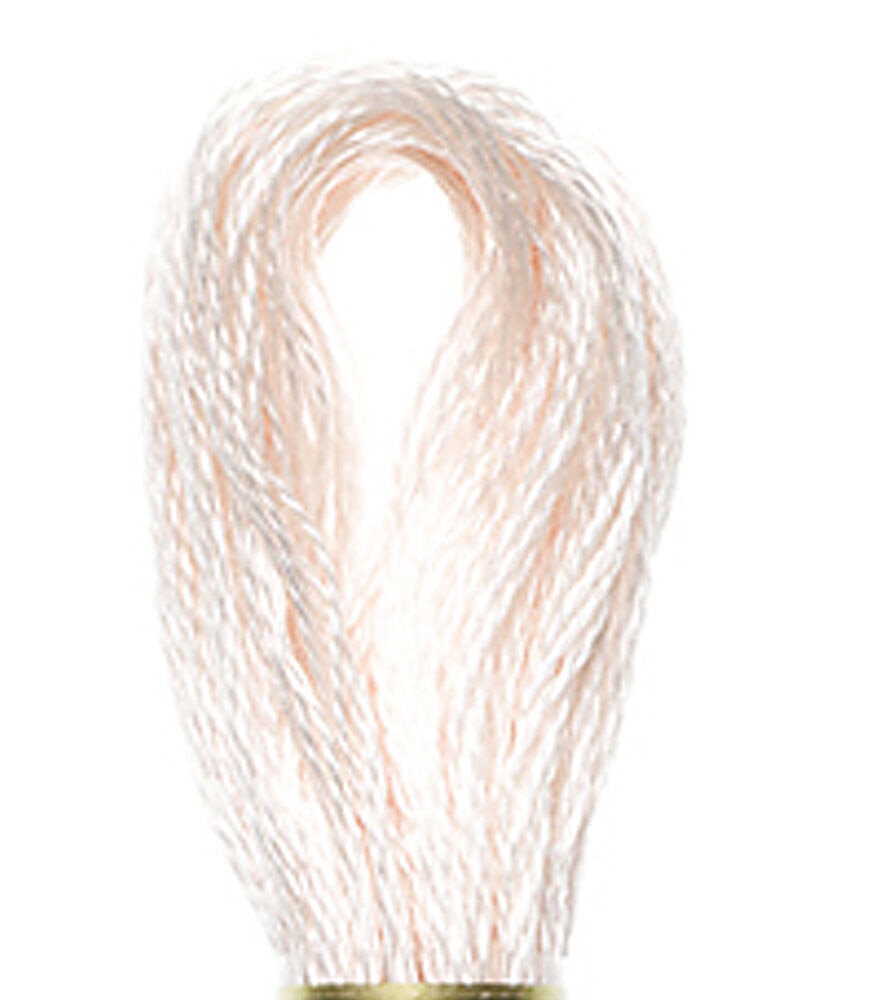 DMC 8.7yd Pink 6 Strand Cotton Embroidery Floss, 819 Light Baby Pink, swatch, image 9