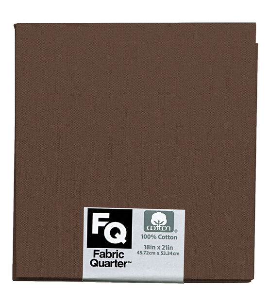 Light Brown 1 Piece Cotton Fabric Quarter