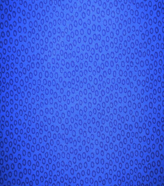 Blue Circle Dots Quilt Cotton Fabric by Quilter's Showcase
