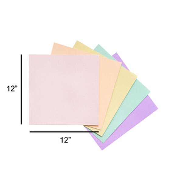58 Sheet 12" x 12" Pastel Cardstock Paper Pack by Park Lane, , hi-res, image 5