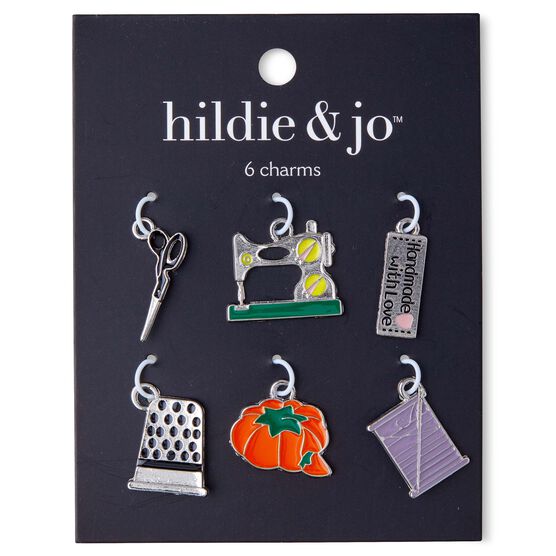 12mm x 5mm Multi Sewing Machine & Notion Charms 6ct by hildie & jo