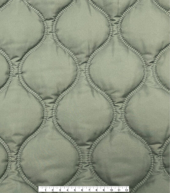 Green Quilted Outerwear Fabric, , hi-res, image 2